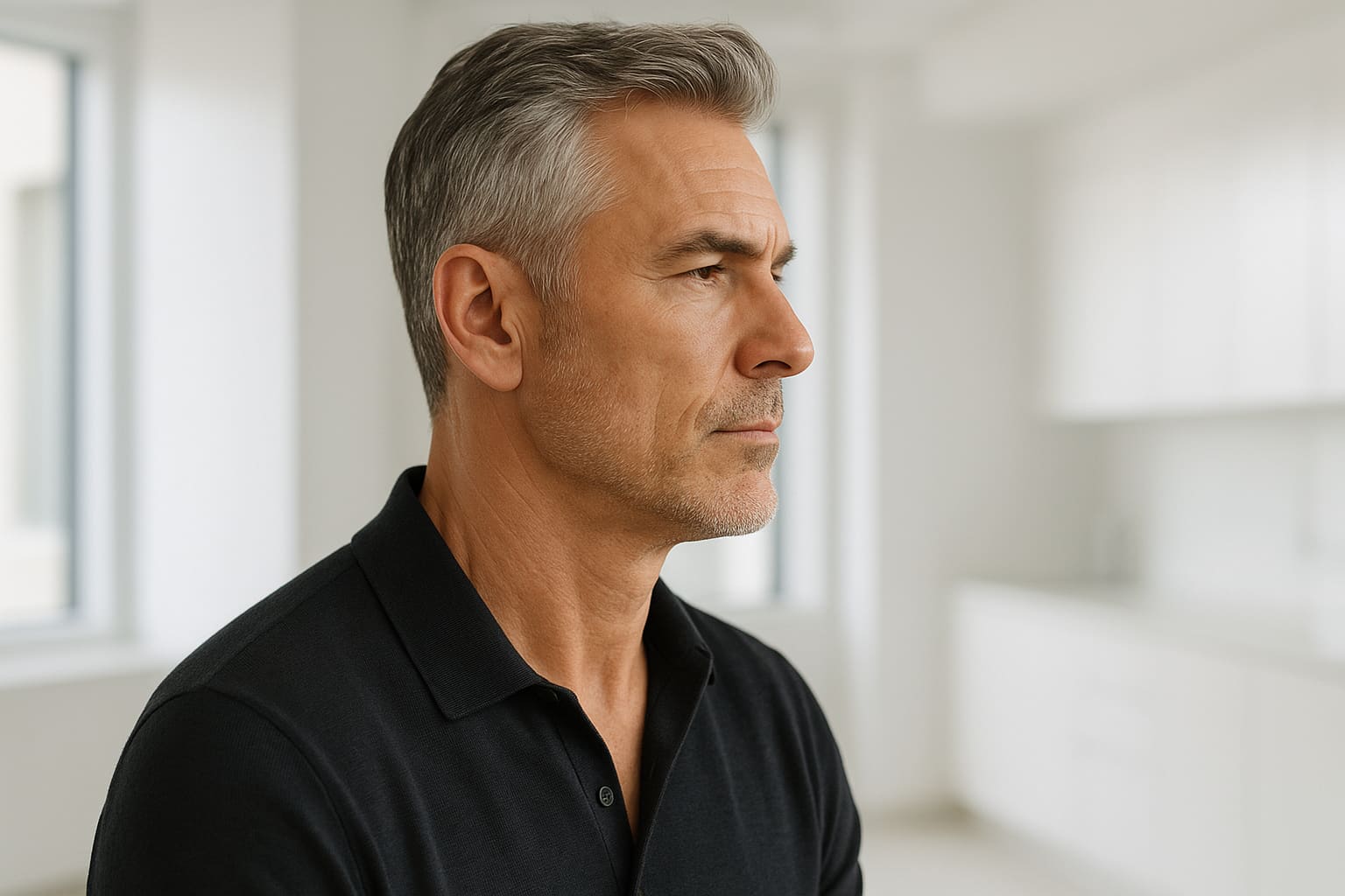 The Jaw and Neck Are Where Men Show Age First. Both Are Treatable.