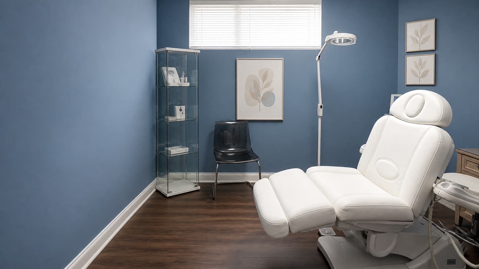 Beauty Medica treatment room prepared for a scheduled appointment