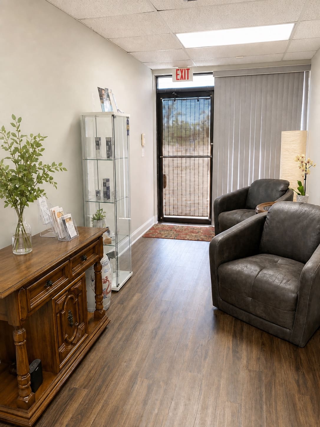 Reception area inside Beauty Medica