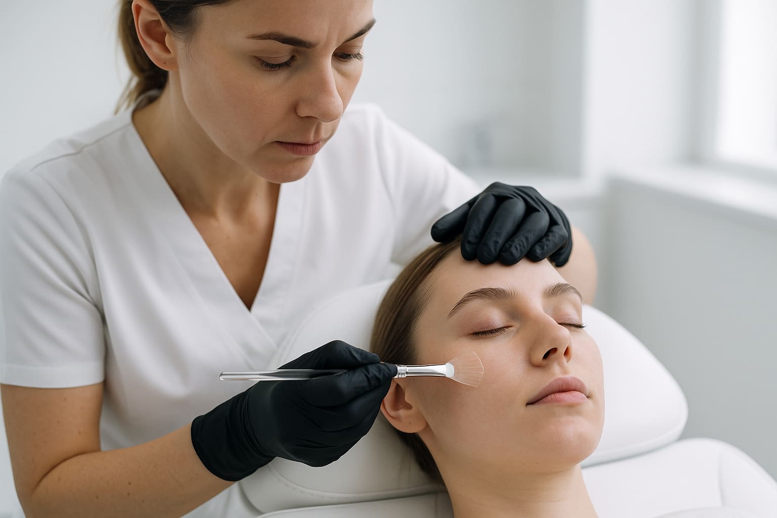 Medical skin-quality treatment prepared in a clinical setting